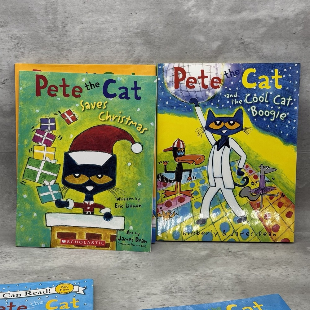 Lot of 8 Pete the Cat Picture Books by Kimberly & James Dean PB & HC Mix - Picture 3 of 6